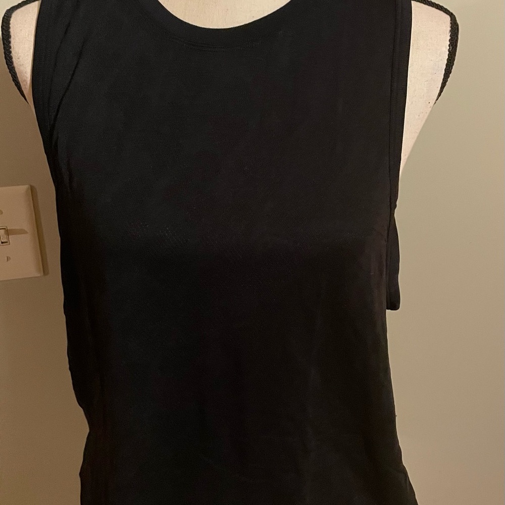 PINK Victoria's Secret Black Muscle Tee Sleeveless Top